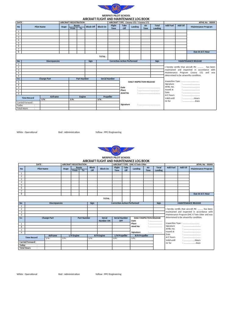 Form MLB 152 172 Twin Otter | PDF | Transport Safety | Aeronautics