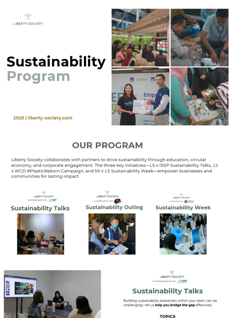 Liberty Society Sustainability Program Deck | PDF | Sustainability ...