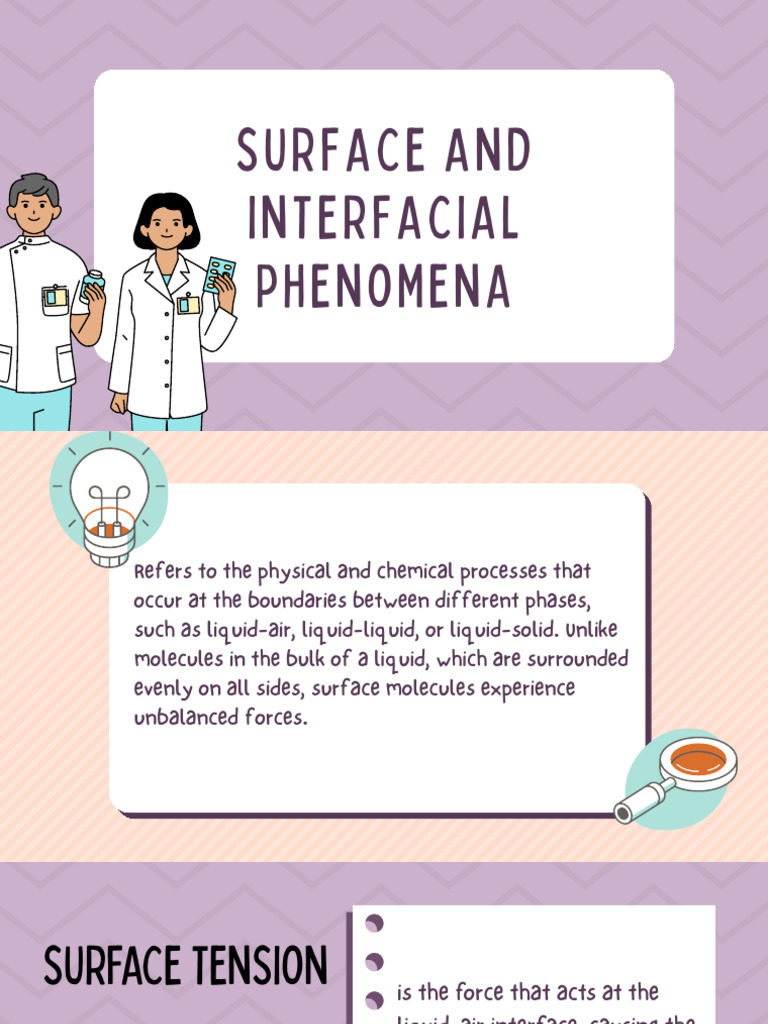 Surface and Interfacial Phenomena | PDF | Emulsion | Surfactant