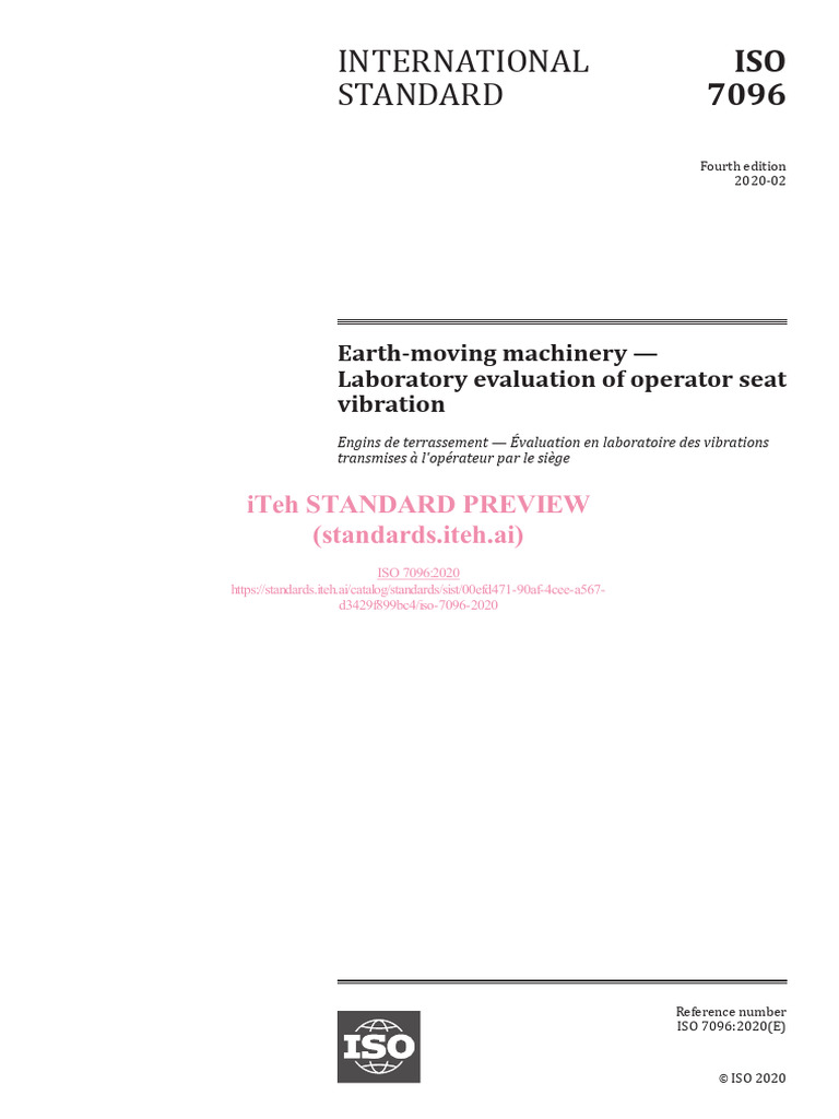 ISO-7096-2020 | PDF | International Organization For Standardization ...