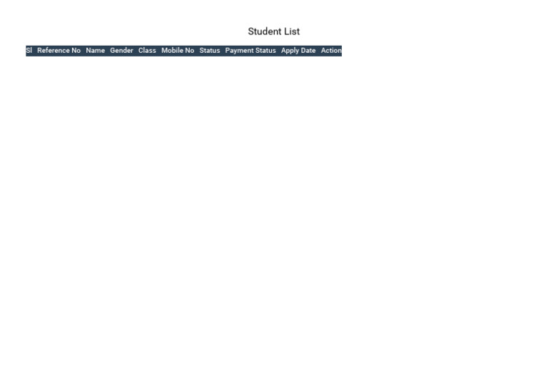 Student List | PDF