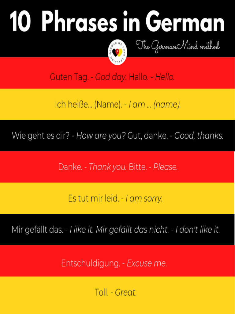 10 Phrases in German | PDF