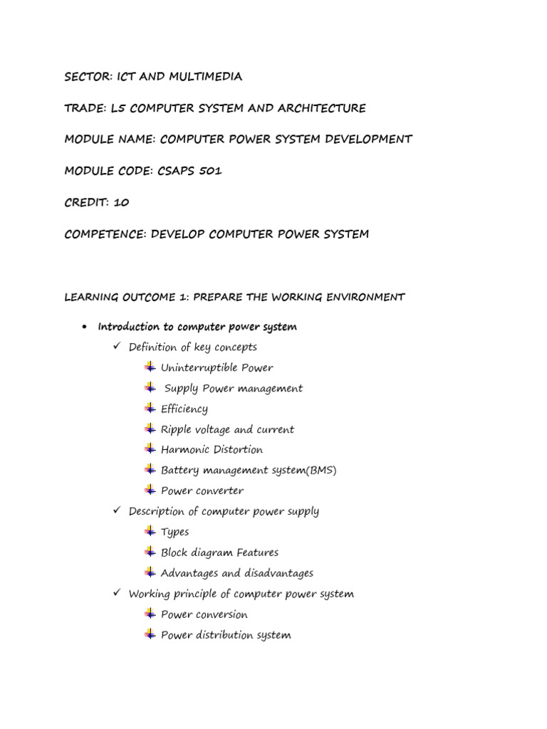 Computer Power System Development | PDF | Power Supply | Power Electronics