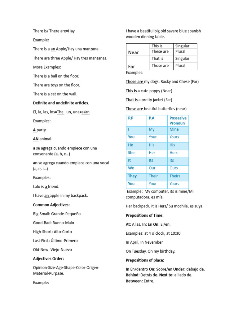 Guia de Estudio Inglés P3 | PDF | Semantic Units | Language Mechanics