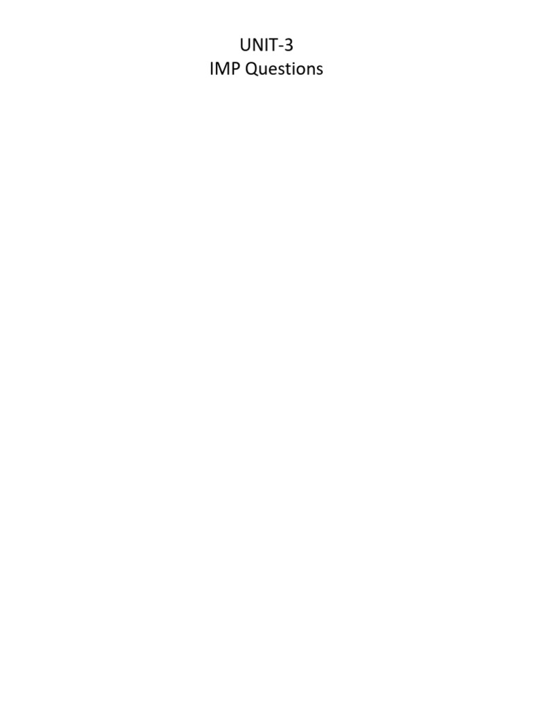 IMP Questions DM Unit-3 | PDF