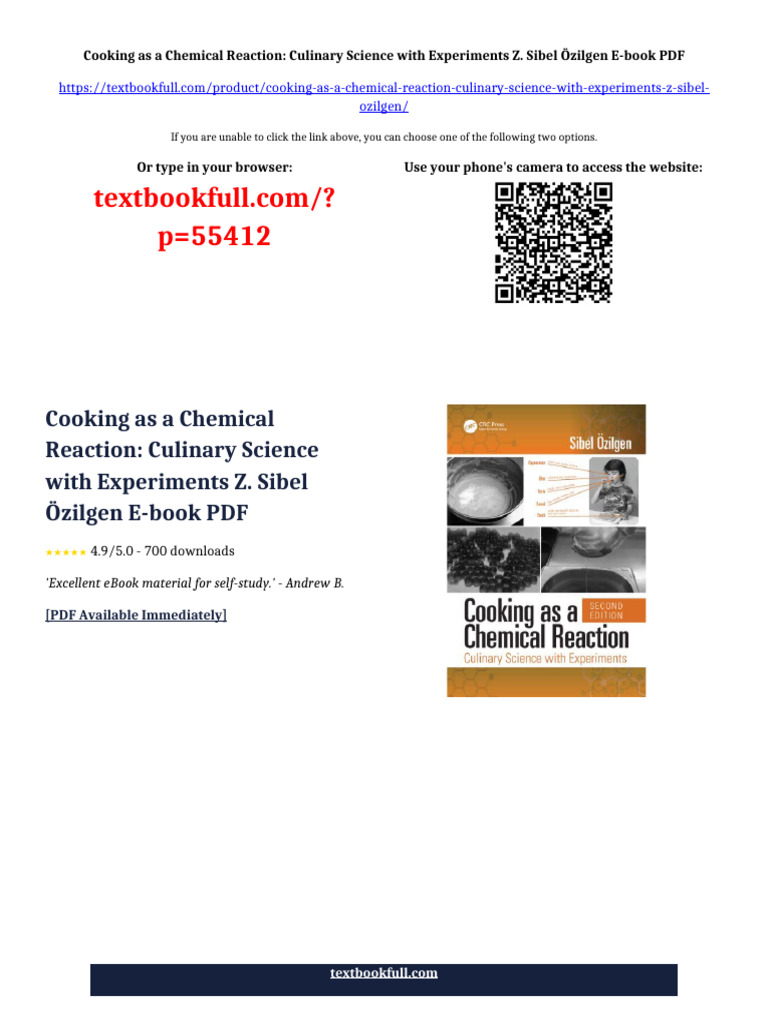 Cooking as a Chemical Reaction: Culinary Science with Experiments Z ...
