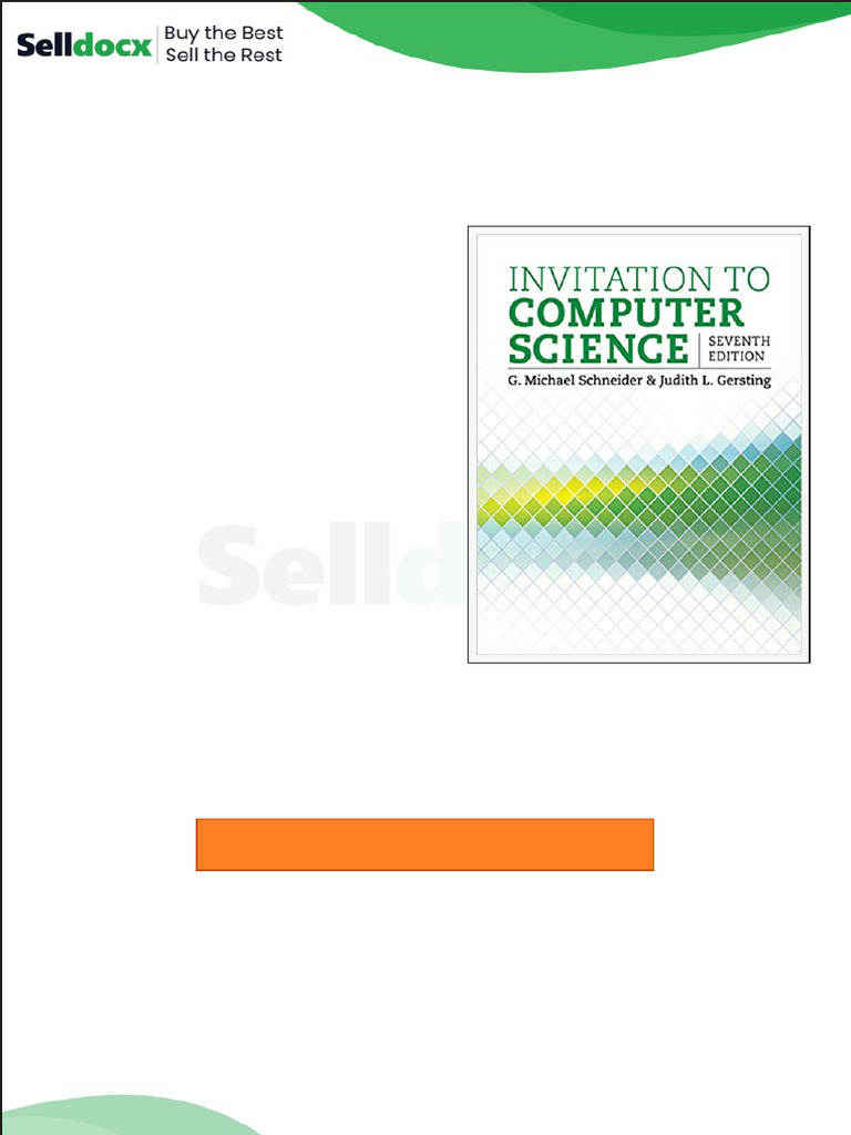Test Bank for Invitation to Computer Science 7th Edition by Gmichael ...