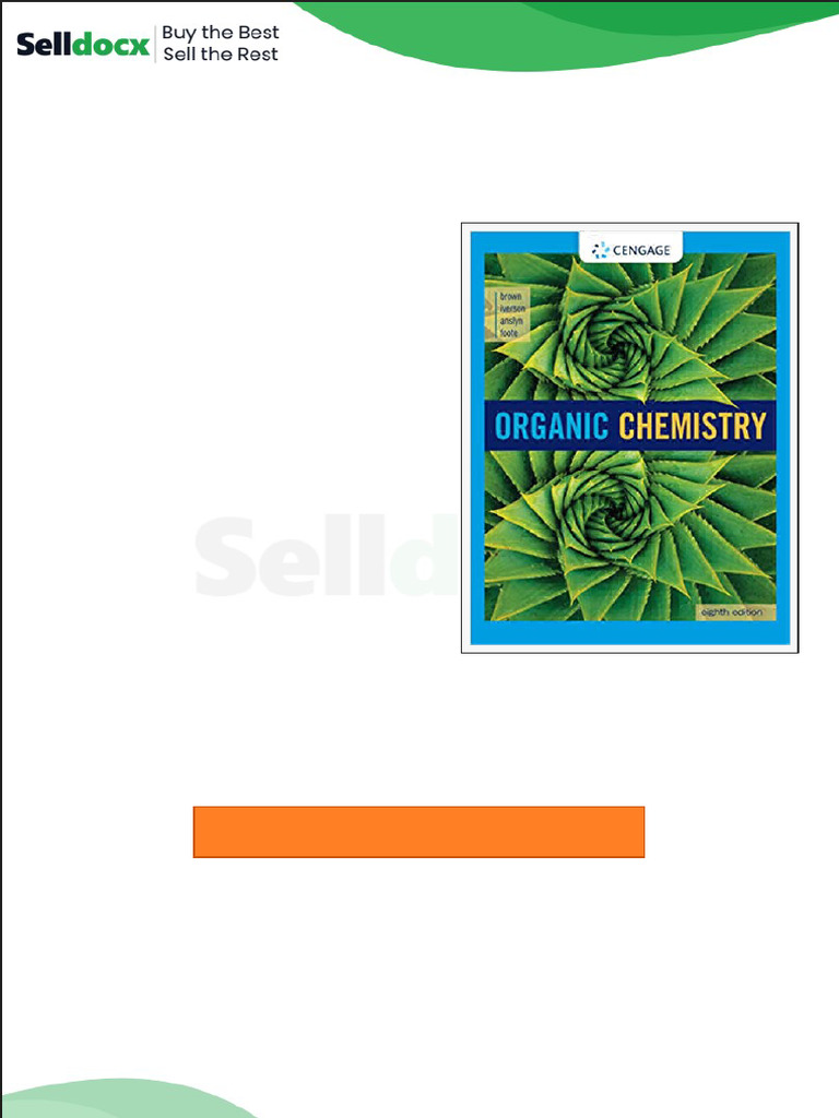 Test Bank For Organic Chemistry 8th Edition by William H Brown | PDF