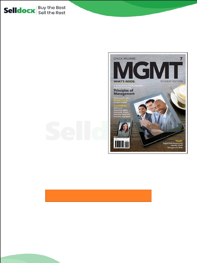 Solution Manual For MGMT 7 7th Edition by Chuck Williams | PDF | Business
