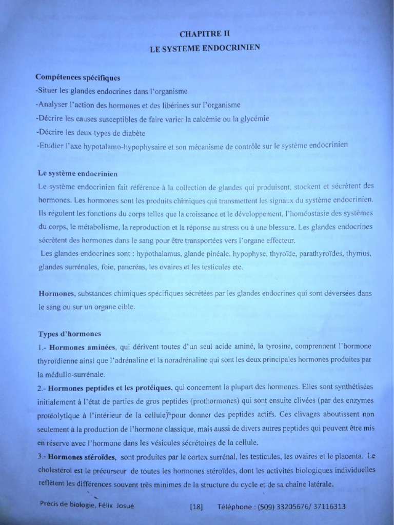 Compressed_L_le Système Endocrinien Biologie | PDF
