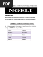KISW FORM 1 Utanzu - Wa - Maigizo - Katika - Fasihi - Simulizi | PDF
