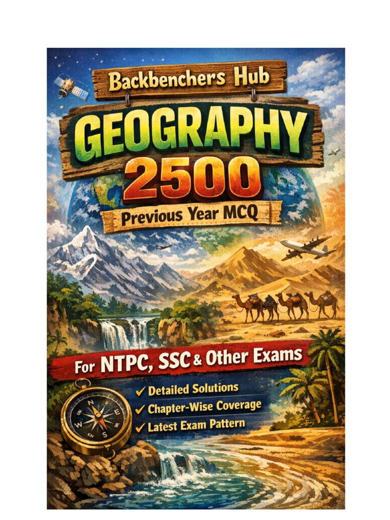 (Eng) Geography 2500 Pyq MCQ For NTPC and Other Exams | PDF | Physical ...