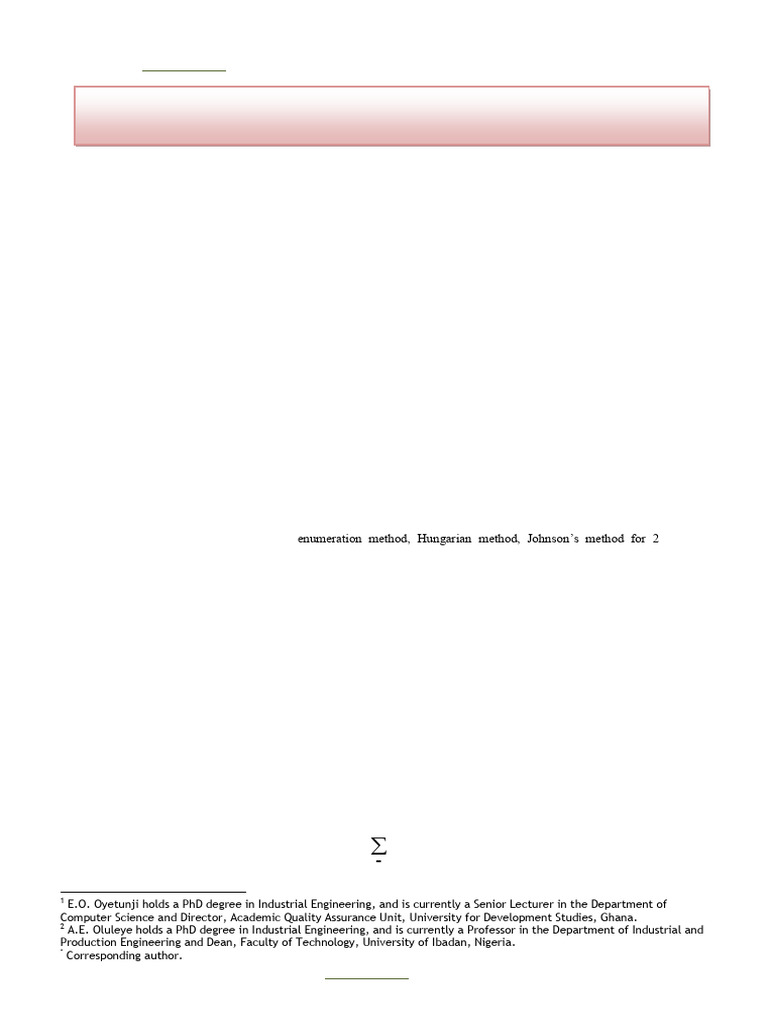 Approximation Algorithms For Minimizing Sum of Flow Time On A | PDF ...