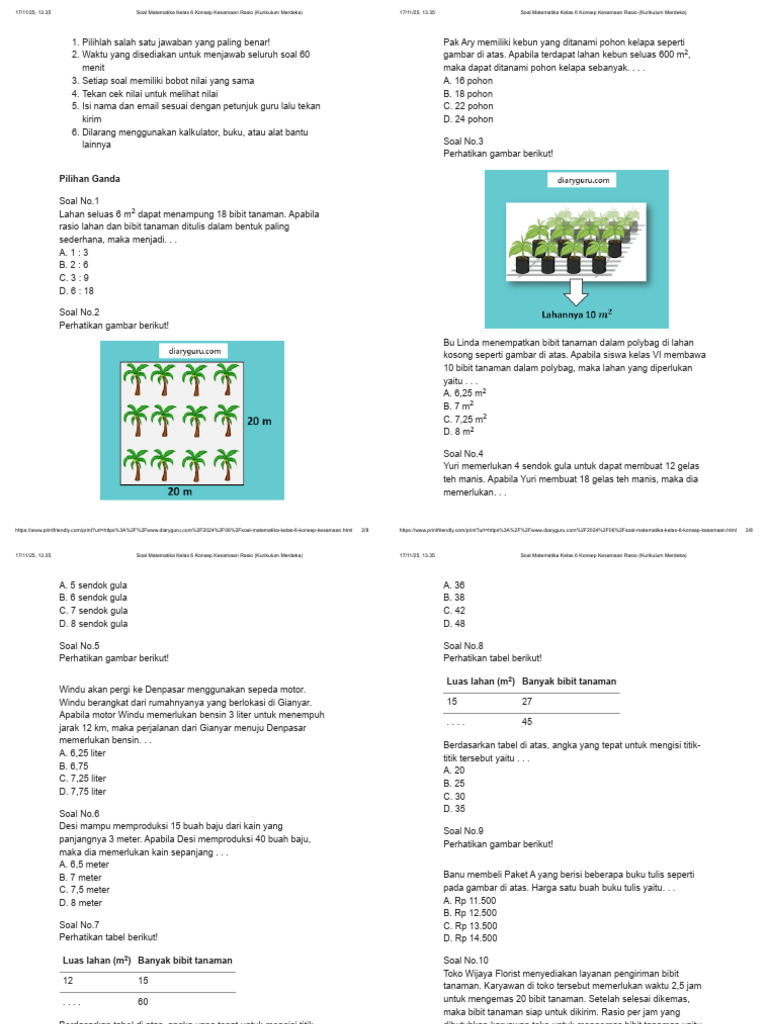 Kesamaan Rasio (Kurikulum Merdeka) | PDF