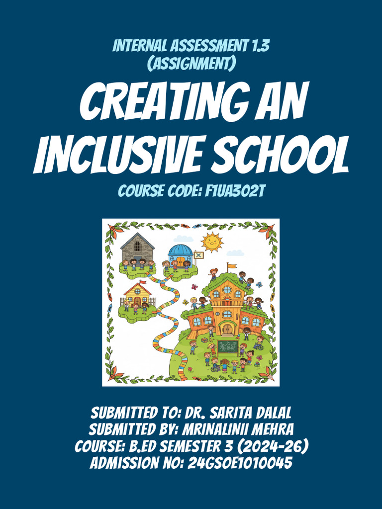 Inclusive Assignment 1.3_MRINALINII | PDF | Inclusion (Education ...