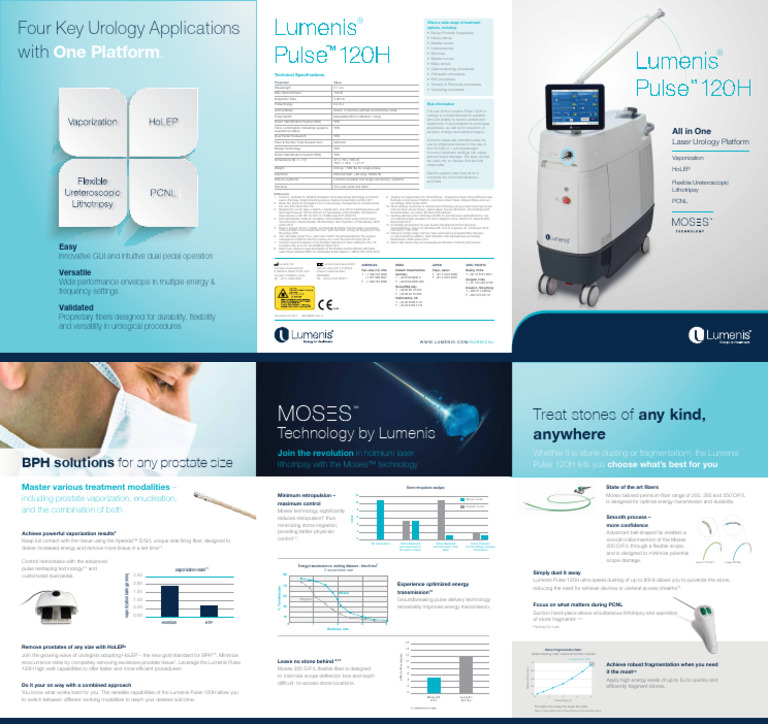 Lumenis Pulse120 Brochure A4 PB-2008021 Rev A | PDF | Laser | Urology