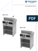 Operation Manual 4315 Paper Cutter