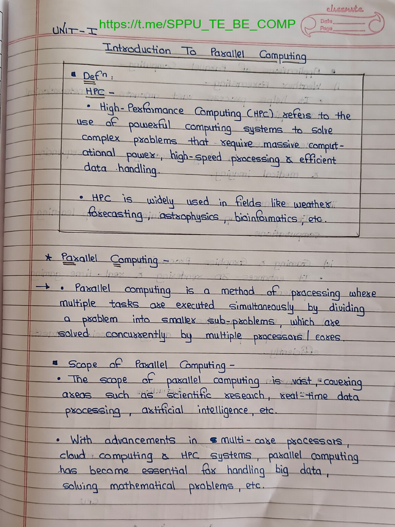 1.HPC Insem Notes by DK? | PDF