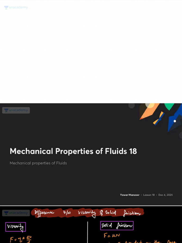 Mechanical Properties of Fluids 18 With Anno | PDF