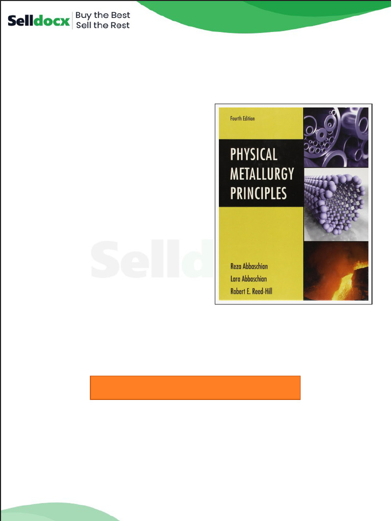 Solution Manual For Abbaschian 4e Physical Metallurgy Principles 4e ...