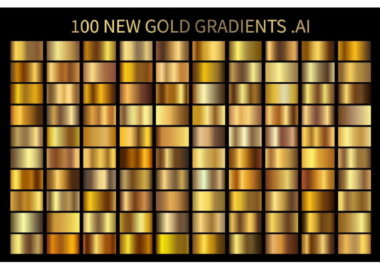 100 New Gold Gradients Ai by Sanohuzafi5 Dhy5lq3 | PDF
