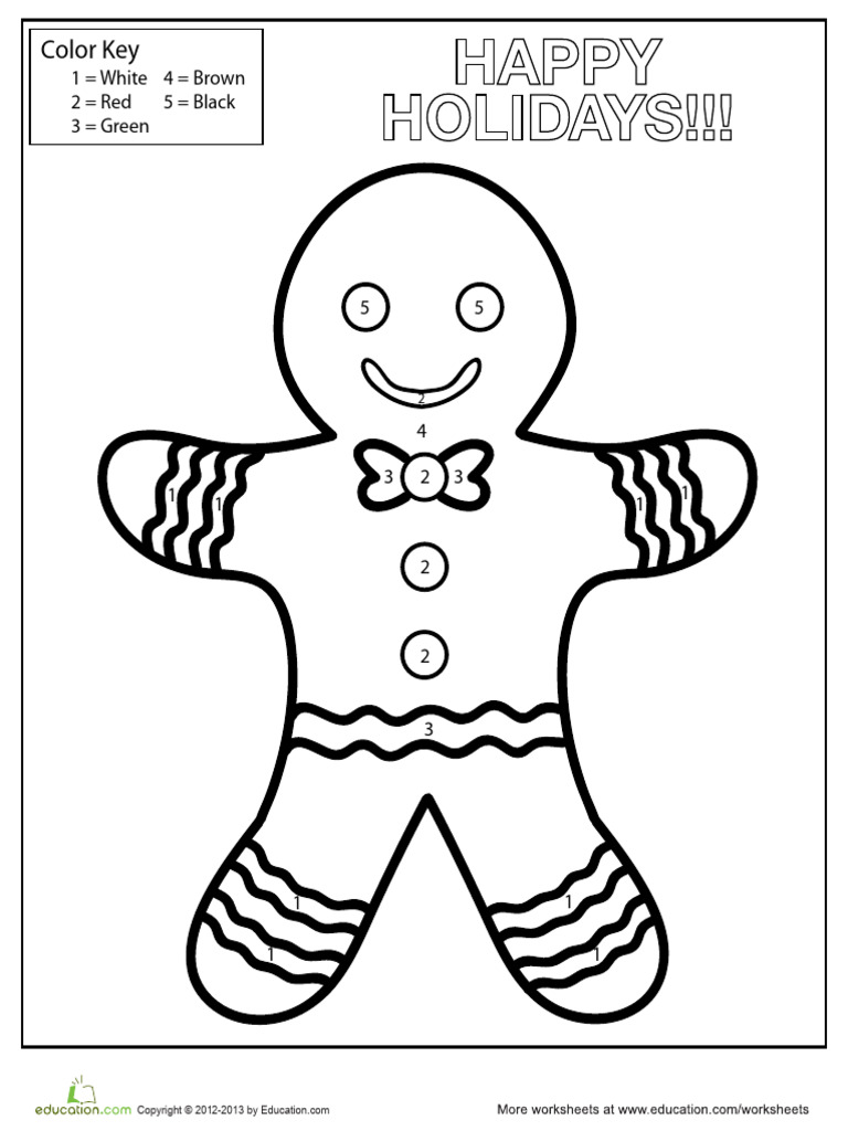 Color Gingerbread Man1 | PDF