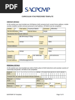 SACPCMP CV Template Guide | PDF | Diploma | Government And Personhood