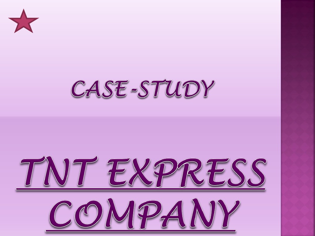 TNT Express PDF Agile Software Development Logistics