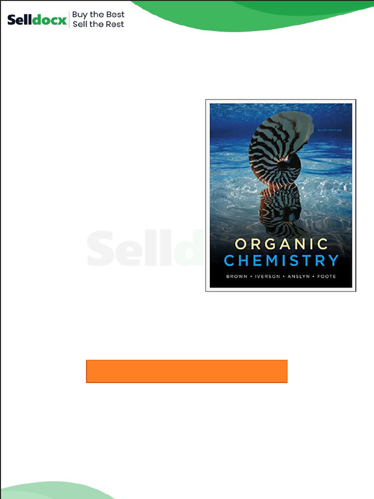 Test Bank For Organic Chemistry 6th Edition by William H Brown | PDF ...
