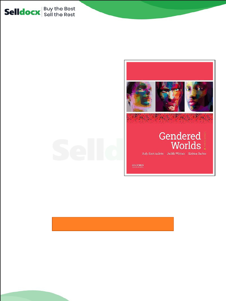 Test Bank Gendered Worlds 4th Edition by Judy Root Aulette | PDF ...