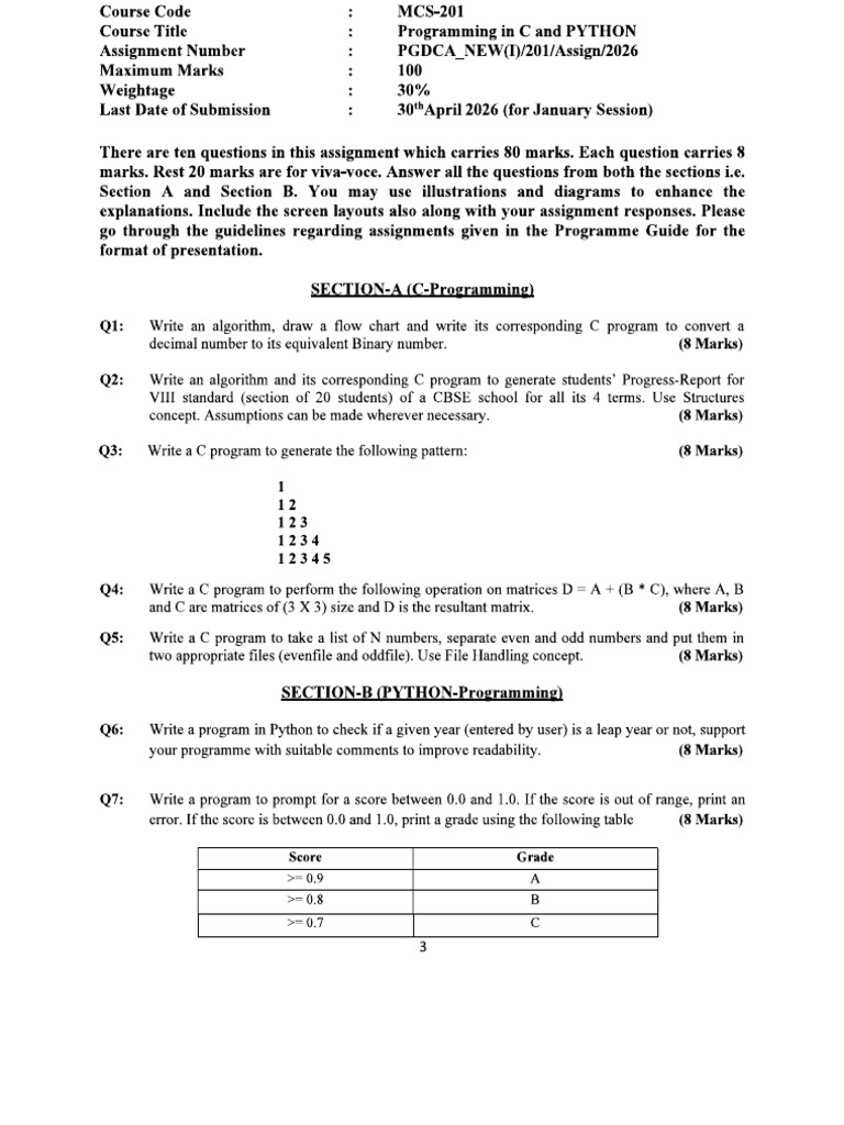 MCS 201 Jan Jul 2026 | PDF