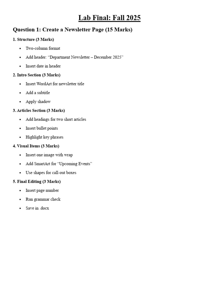 Lab Final A2 | PDF