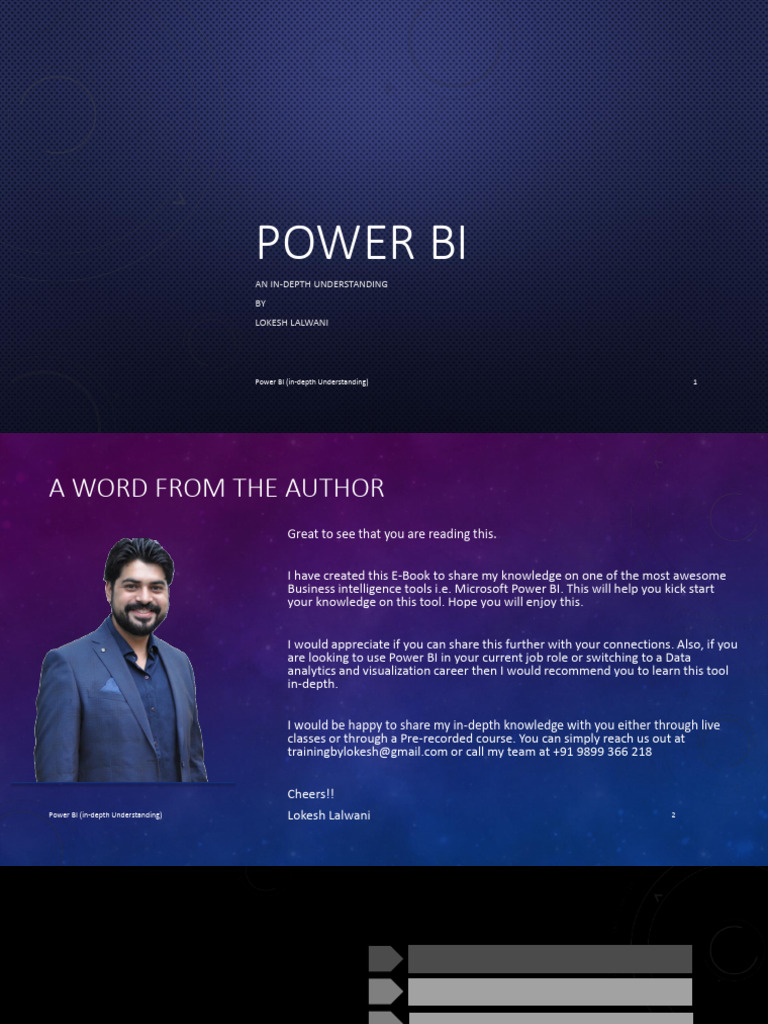 Power Bi Free e Book Lokesh Lalvani | PDF | Business Intelligence ...