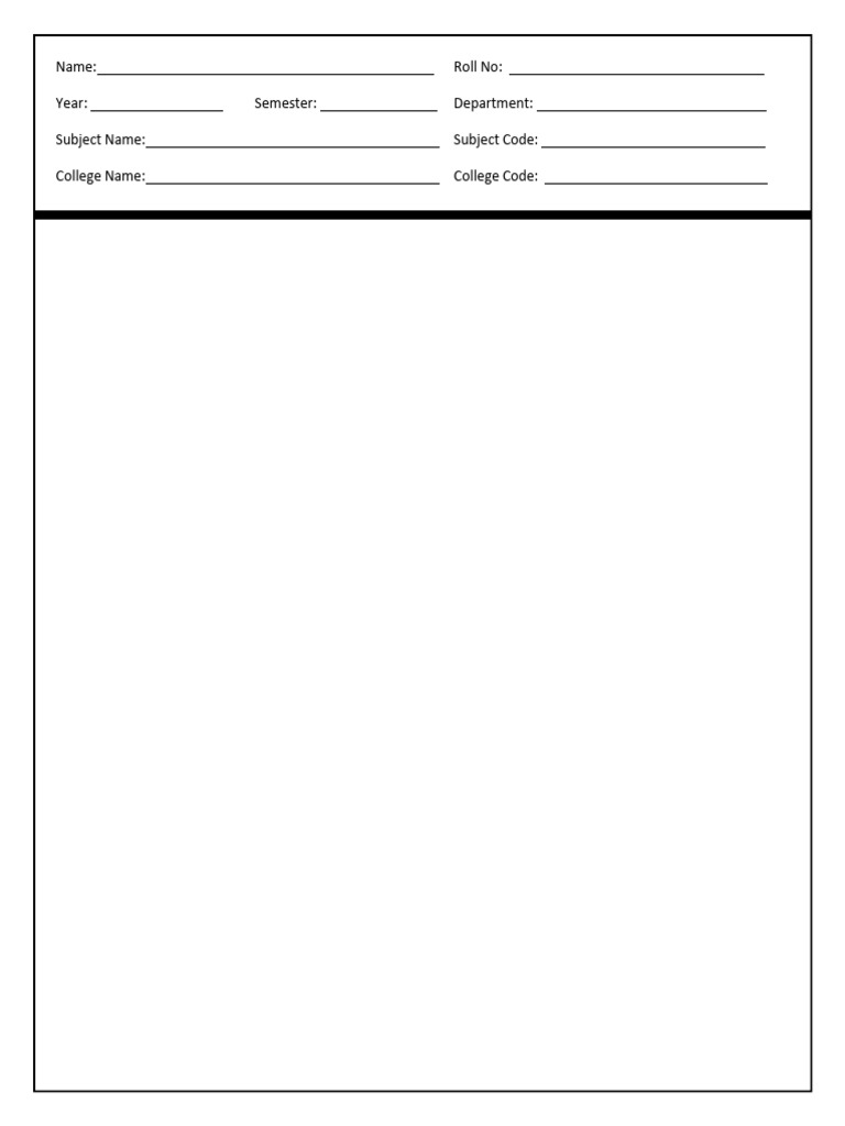Front Page Format - Dip | PDF