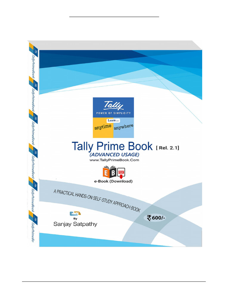 Read Sample TallyPrime Book Advanced Usage Rel 2 1 e Book PDF | PDF ...