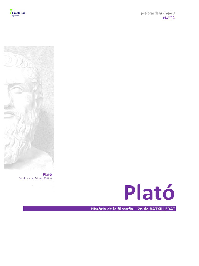 Filosofia de Plató. | PDF