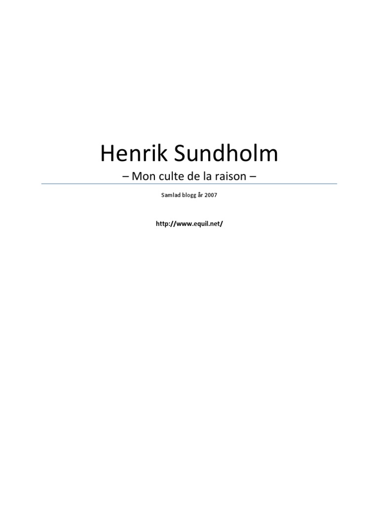 Henrik Sundholm bild