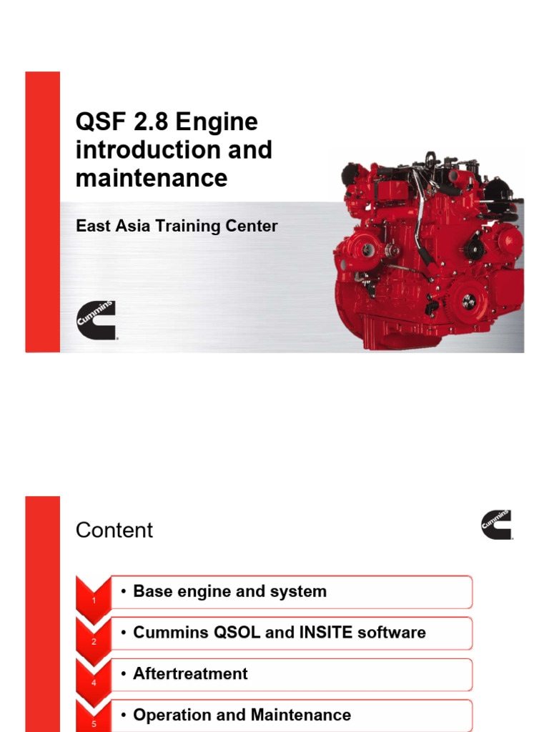 Mainlift - QSF2.8 Engine Introduction | PDF | Diesel Fuel | Vehicle Parts