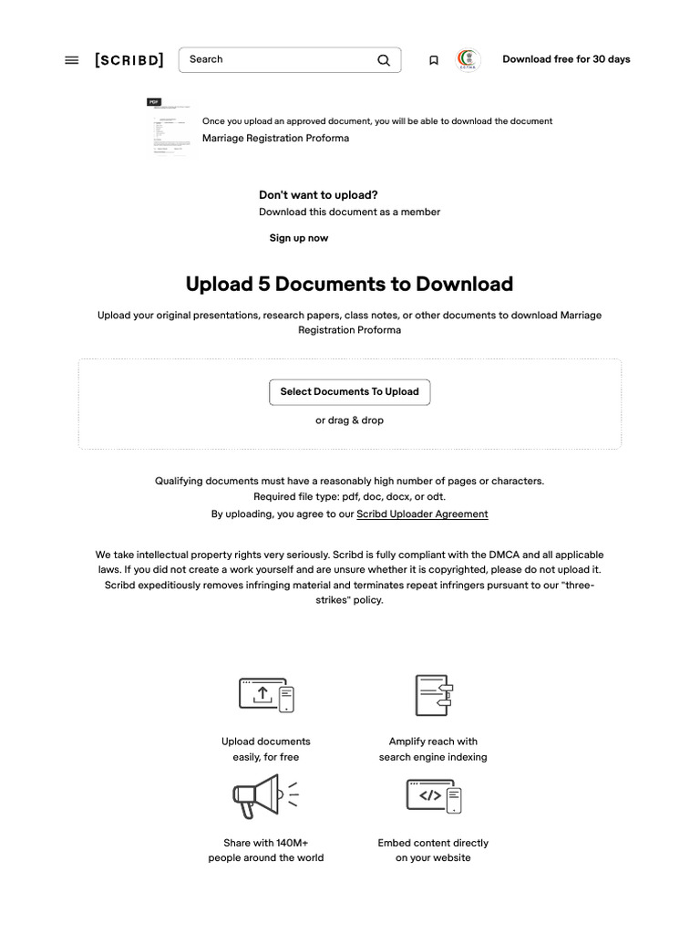 Upload 5 Documents To Download | PDF