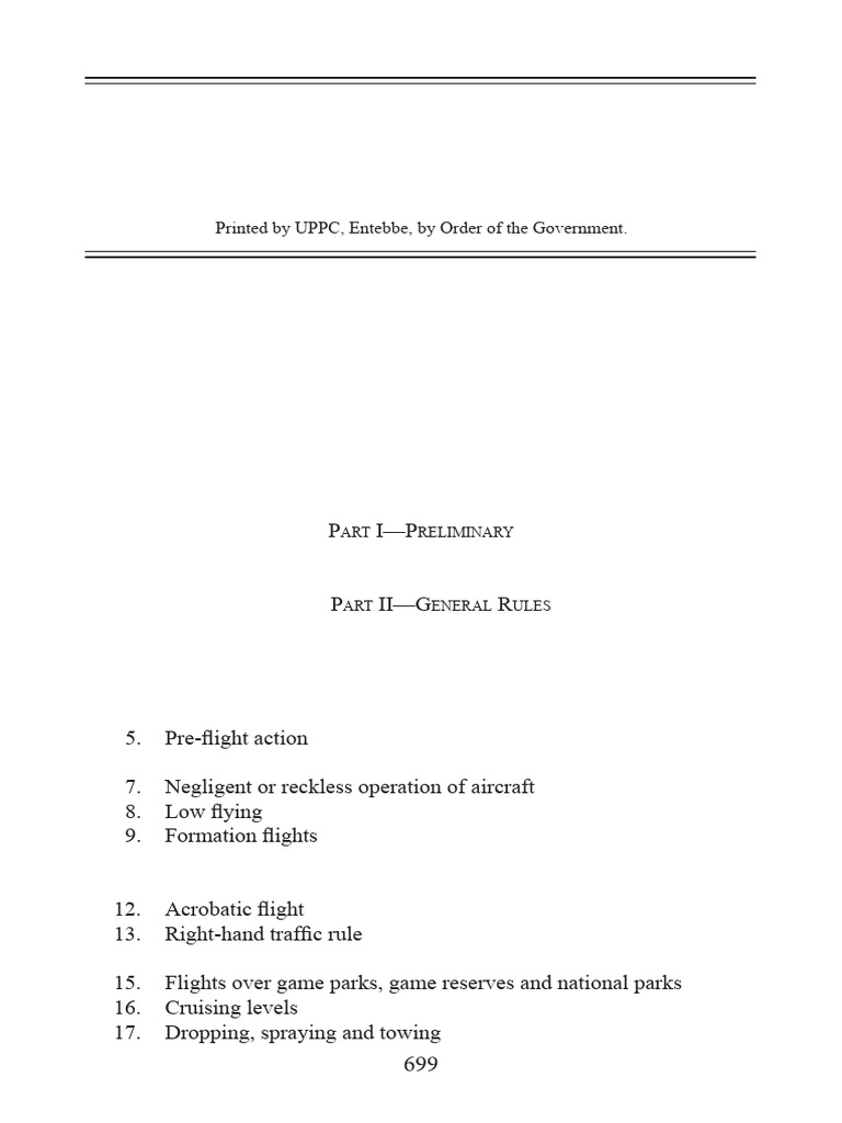 Civil Aviation Rules of The Air Regulations 2020 | PDF | Visual Flight ...