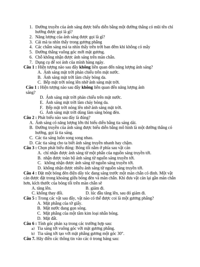 Bt Chủ Đề 5 Khtn 7 | PDF