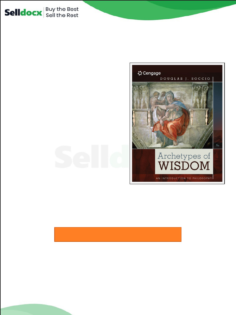 Test Bank For Archetypes of Wisdom An Introduction To Philosophy