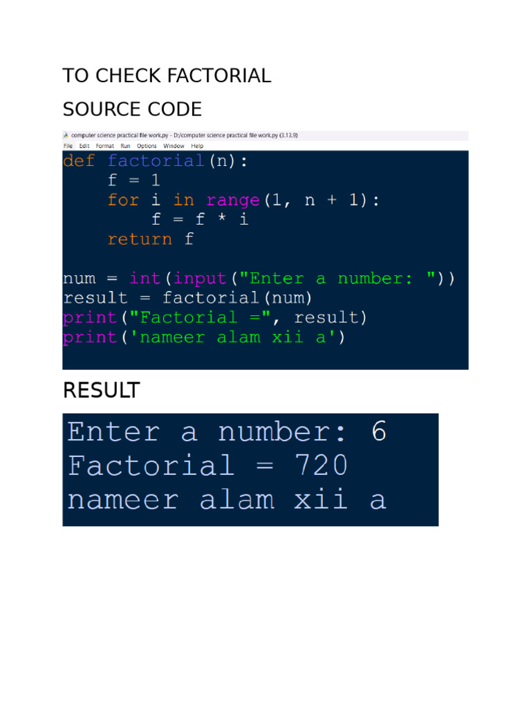 Practical File Computer Science 2025-2026 | PDF | String (Computer ...