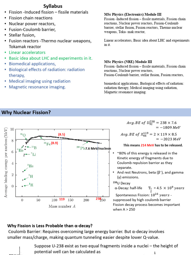 Fission and Fusion | PDF