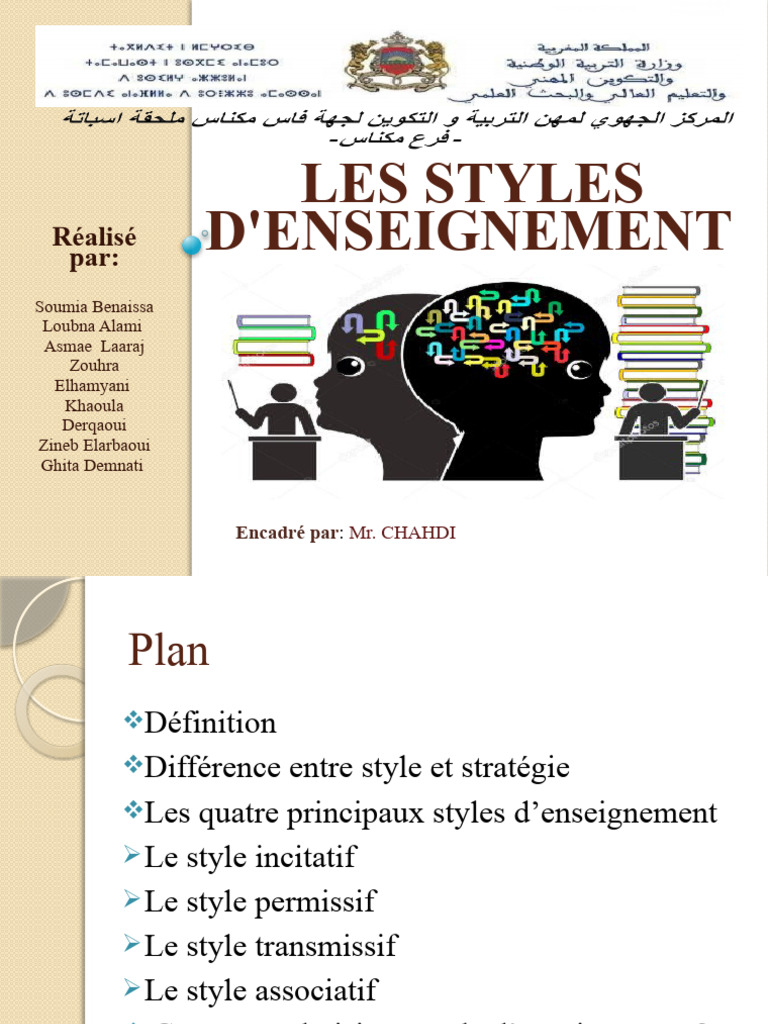 Les Styles D'enseignement | PDF | Enseignement | Apprentissage