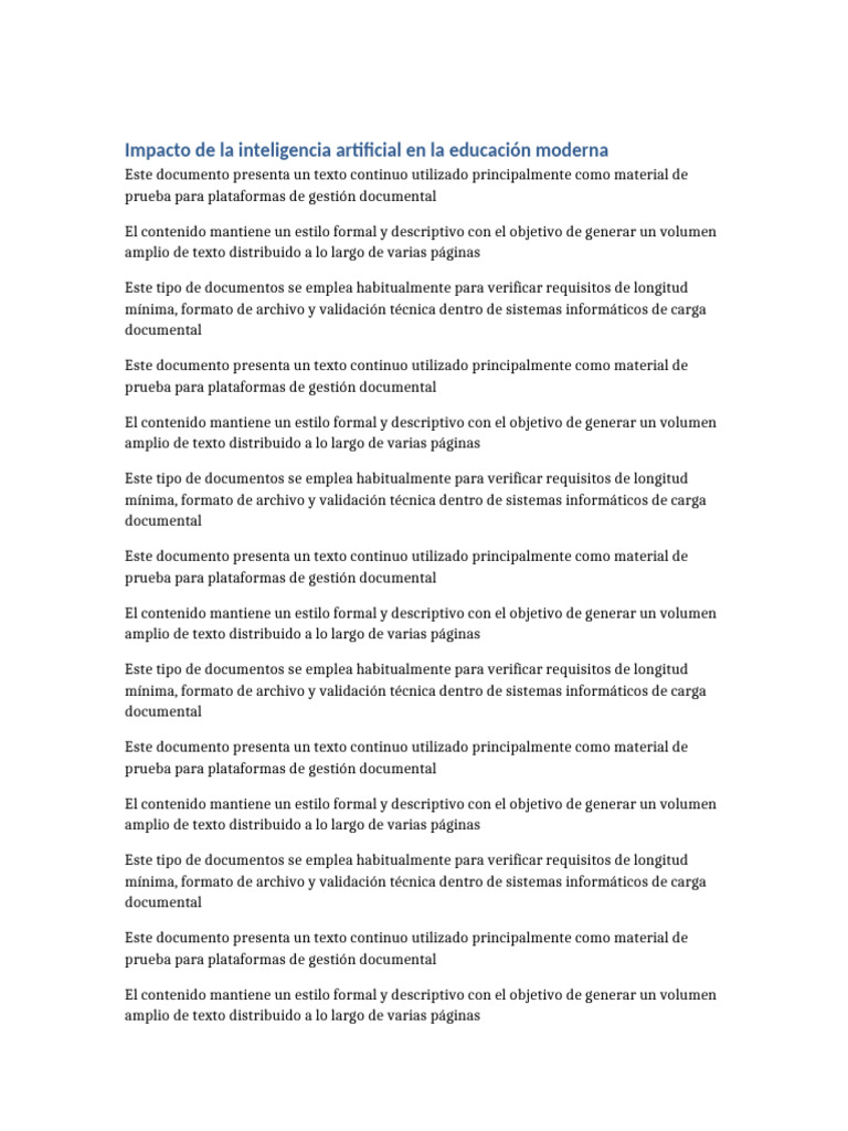Impacto de La Inteligencia Artificial en La Educacion Moderna | PDF ...