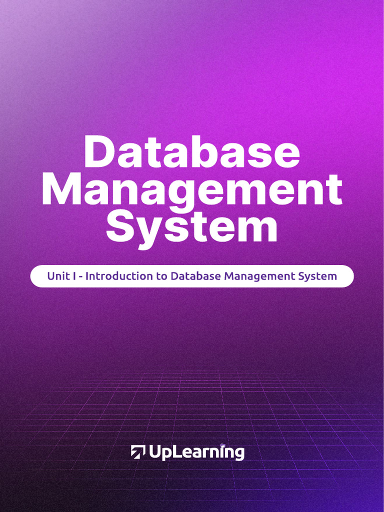Database Management System Unit 1 Note SE | PDF | Databases ...