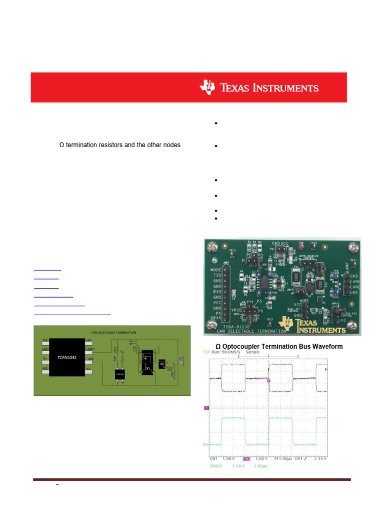 tiducf3 CAN Termination Reference Design | PDF | Field Effect ...