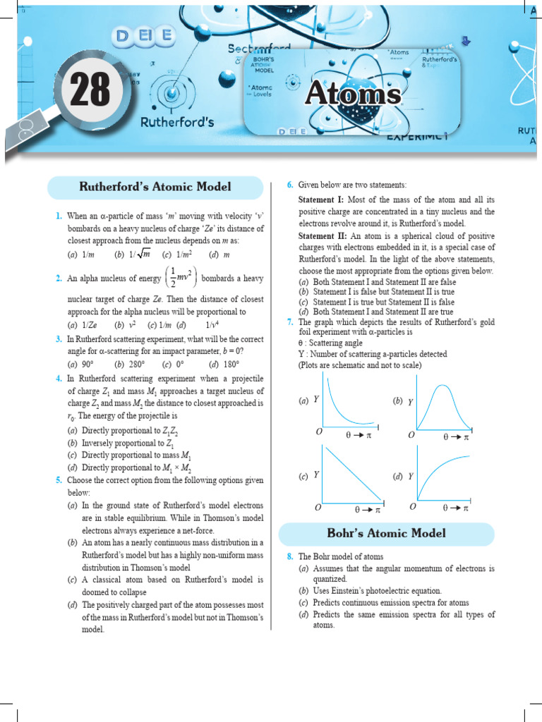 28 Atoms Folder | PDF | Atoms | Electron