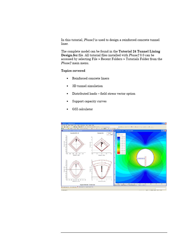 Tutorial 24 - Tunnel Lining Design - GRC | PDF | Strength Of Materials ...